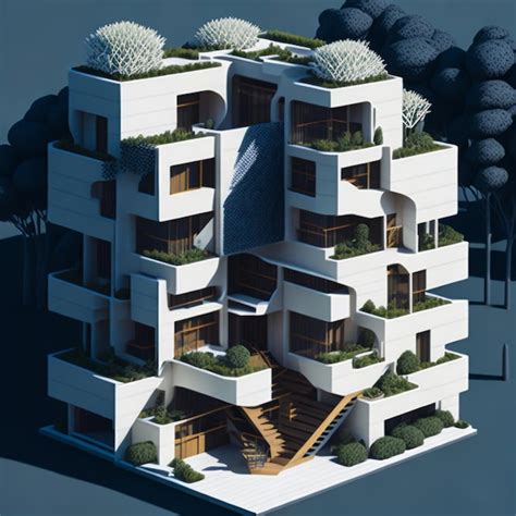 Premium AI Image | Photo of isometric clean art of exterior of a small ...