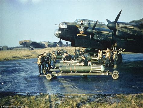 Lancaster bomber which blasted Nazis brought back to life | Daily Mail ...