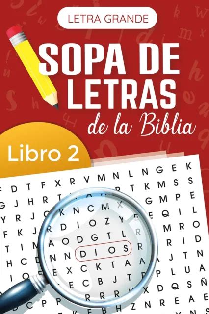 Monsgo Sopa De Letras De La Biblia Libro 2letra Grande Bible Wor Tascabile Eur 783