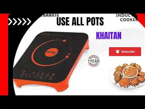 Unboxing Of Khaitan Induction Cooker Use All Pots Screen Touch