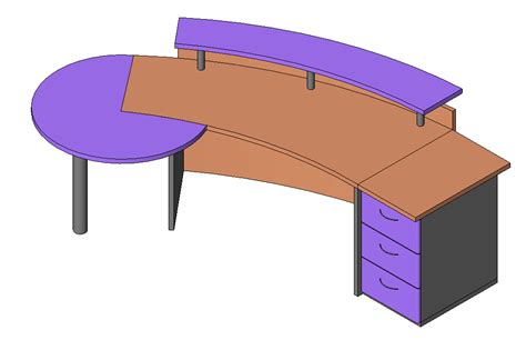 Revit Families And Bim Objects Of Desks ¡free Download