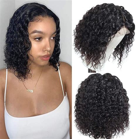 Perruque Bob Lace Front Wig Malaisienne Remy Naturelle Cheveux Courts