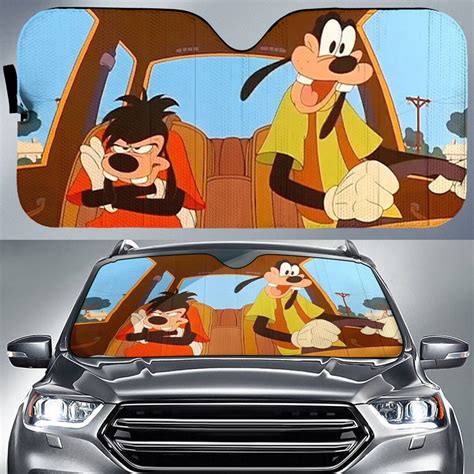 A Goofy Movie Car Sun Shade Max Goof Car Sun Shade Max Goof and Goofy ...