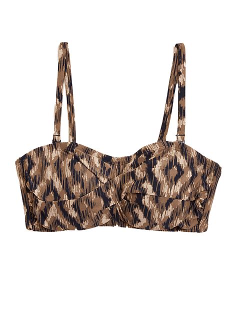 Buy Printed Padded Bandeau Bikini Top At Marks Spencer