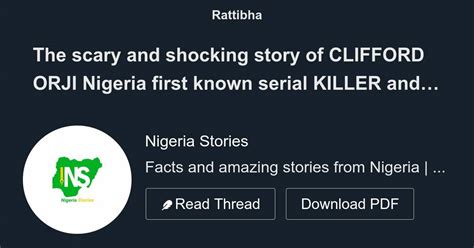 The Scary And Shocking Story Of CLIFFORD ORJI Nigeria First Known