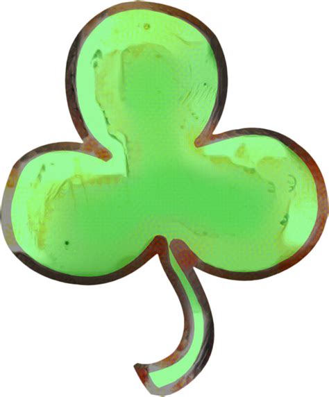 Shamrock Saint Patricks Day Fourleaf Clover Green Symbol For St