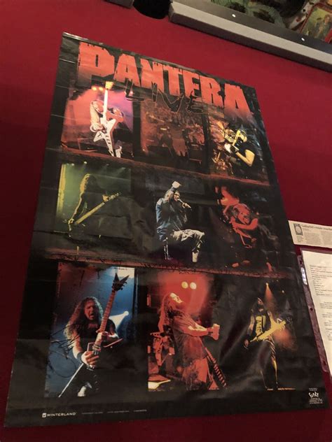 Pantera Autographed Poster Dime Bag Darrell Vinnie Paul Signed Coa Jsa