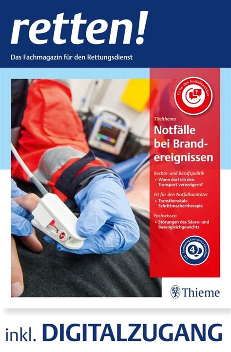 retten Das Fachmagazin für den Rettungsdienst 2193 2387 Thieme Webshop