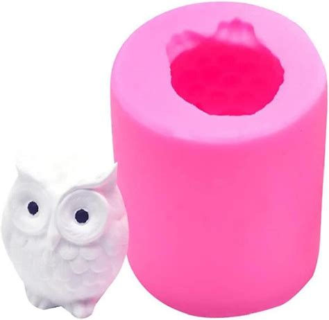 3d Owl Candle Making Mold Silicone Diy Handmade Clay Moulds For Plaster