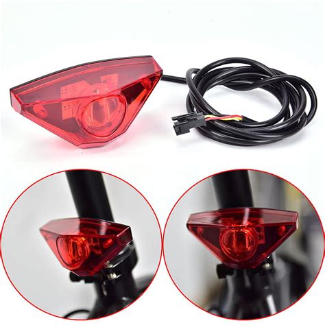 Electric Bicycle Rear Light E Bike Light LED EBike Tail Light Warning