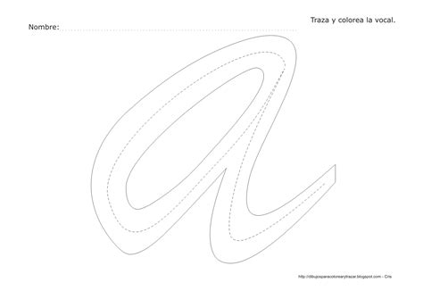 Dibujos Para Colorear Y Trazar Dibujo Para Colorear Y Trazar La Vocal A