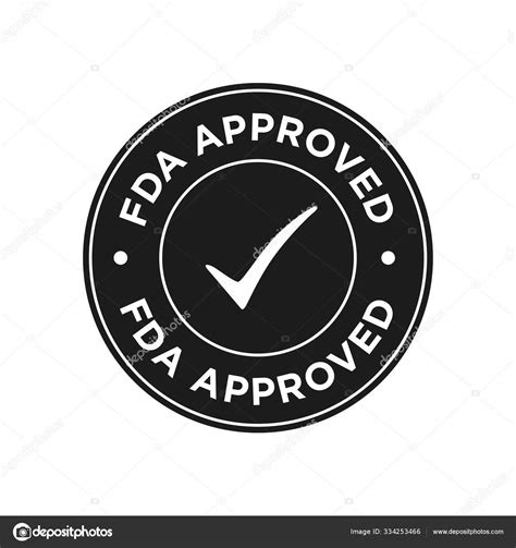 Fda Approved Food Drug Administration Icon Symbol Label Badge Logo Stock Vector By