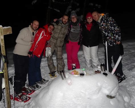 Raquettes en nocturne à Peisey Vallandry avec Pass Montagne