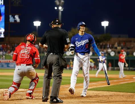 大谷翔平 古巣エンゼルスとの初対戦は3打数無安打2三振 Op戦出場4試合目で初の快音なし大リーグデイリースポーツ Online