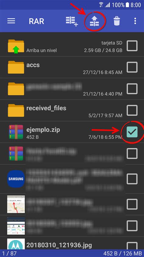 C Mo Descomprimir Archivos Rar Y Zip En Android Y Comprimir Android