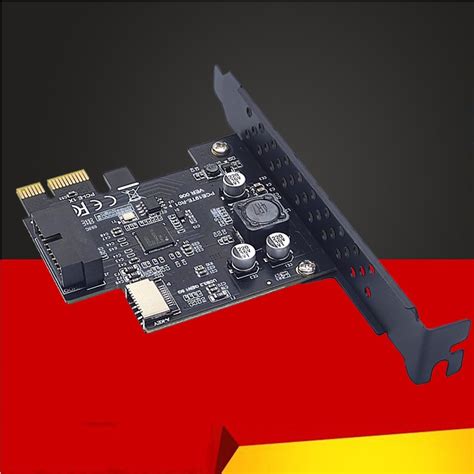 Tarjeta De Expansión Pci Express 2 0 X1 Usb 3 2 Gen1 19pin Type E Adaptador Frontal Tipo C