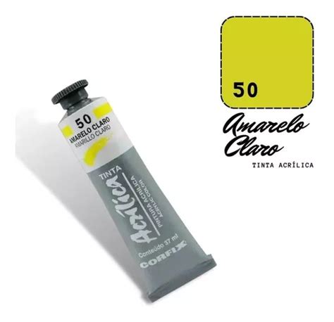 Tinta Acr Lica Ml Amarelo Claro Corfix Mercadolivre