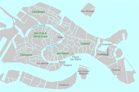 Map Of Venice Venice Map Illustrated Map Venice Map Illustration