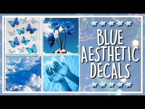 ROBLOX BLUE AESTHETIC DECALS FOR BLOXBURG YouTube Bloxburg