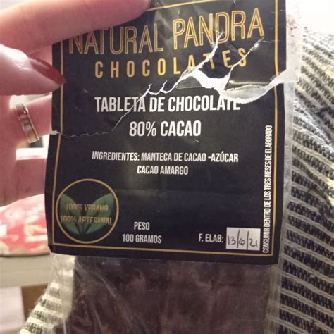 Natural Pandra Tableta De Chocolate 80 Cacao Reviews Abillion