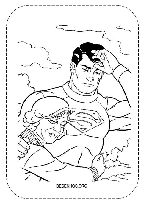 Super Homem Para Colorir E Imprimir