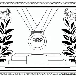 Coloriage De La M Daille Olympique T L Charger Ou Imprimer