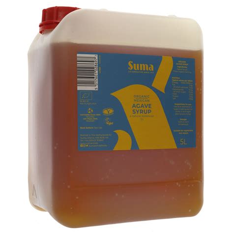 Organic Agave Syrup 5L Suma Healthy Supplies