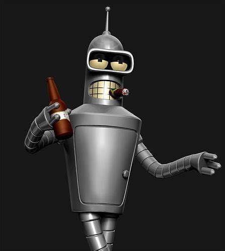 Bender Statue Futurama 3d Model 3d Printable Cgtrader