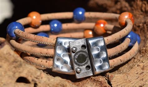 Beaded Cork Bracelet Cork Tree Designs