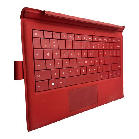 Microsoft Model 1644 Type Cover For Surface Pro 3 Red Keyboard 885370761153 Ebay