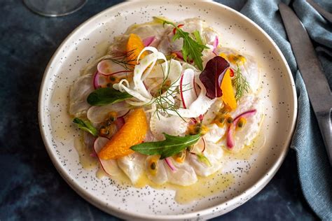 Ceviche De Dorade Royale Aux Agrumes Radis Fenouil Vinaigrette Au