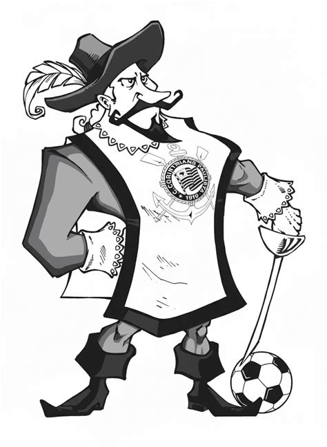 Mascote Do Corinthians Para Colorir - 9 Desenhos do Corinthians para colorir e imprimir