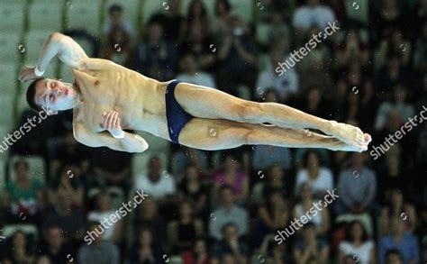 RUSSIAN DIVER VICTOR MINIBAEV COMPETES DURING Editorial Stock Photo