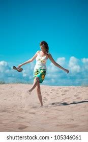 Happy Girl Smile Bikini On Beach Stock Photo Shutterstock