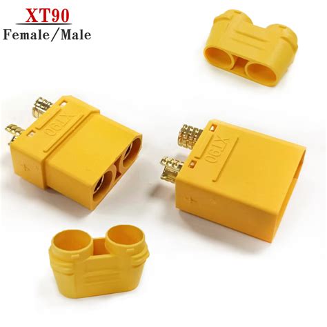 Amass XT90 Male Female Bullet Plug Connector Gold Plated XT 90 Banana