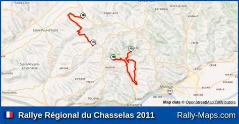 Maps Rallye Régional du Chasselas 2011 Coupe Rally Maps