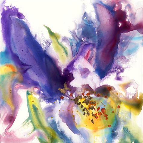 Purple Iris Painting at PaintingValley.com | Explore collection of ...