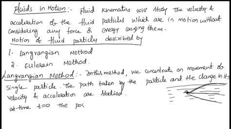 Lagrangian Method Of Fluids In Motion Fluid Mechanics Lagrangian