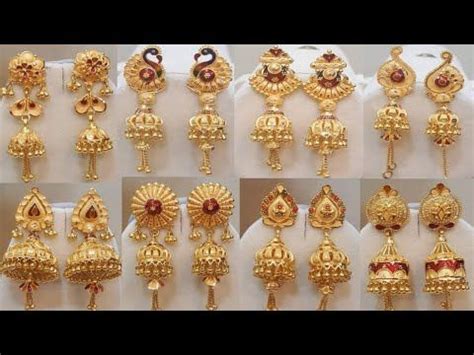 Real Gold Jhumkas With Price on Sale | bellvalefarms.com