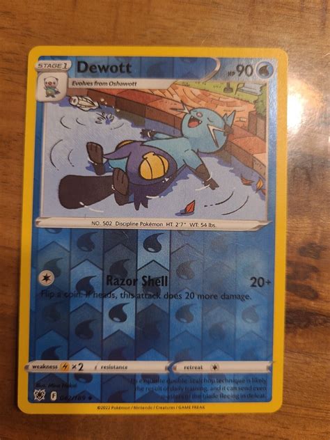 X Astral Radiance Pok Mon Dewott Reverse Holo Englisch Nm M Pokemon Ebay