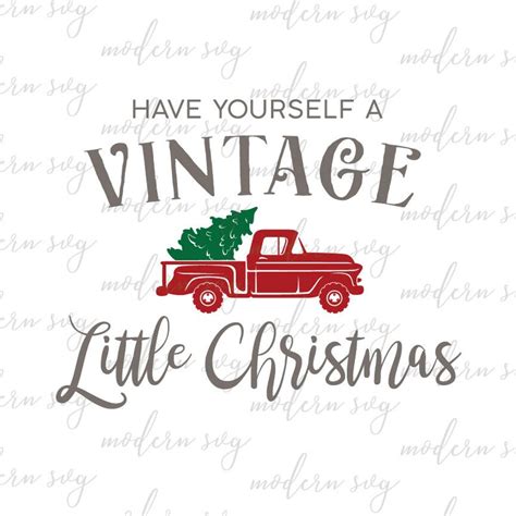 Vintage Christmas Svg Vintage Christmas Cut File Christmas Etsy