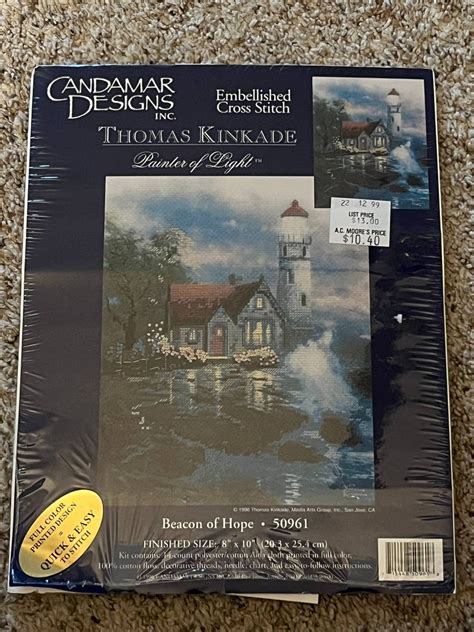 Thomas Kincaid Painter Of Light Crosstitch Kit Candamar Designs 50961