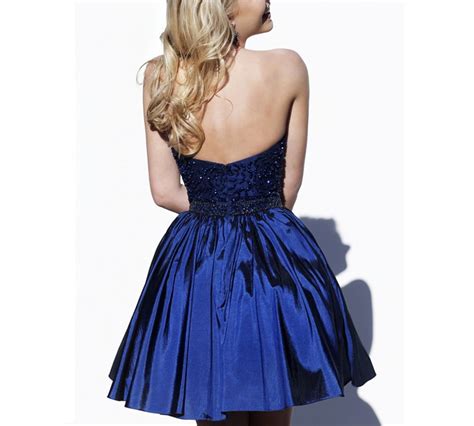 Homecoming Dress Sexy Halter Royal Blue Short Prom Dress Party Dress J Anna Promdress