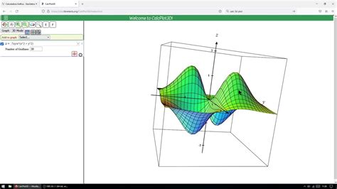 Gráficos Online Geogebra Wolframalpha E Calc Plot 3d Youtube