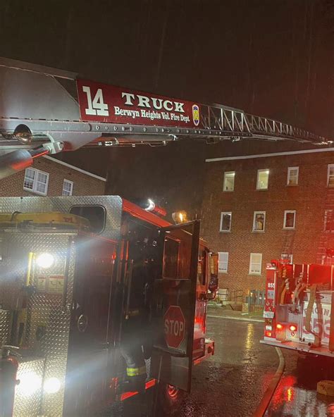 Ladder Truck Handles Two Working Fires In Hrs Berwyn Heights