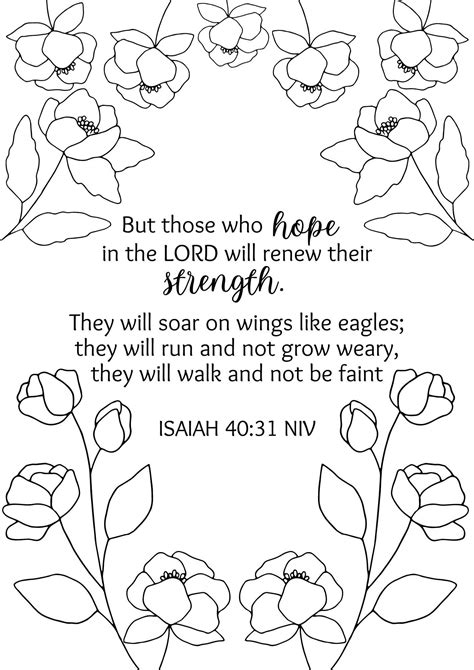 Bible Verse Colouring In Isaiah 4031 Free Bible Worksheets