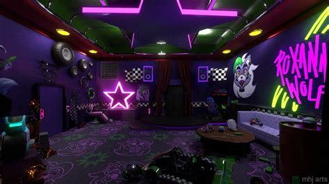 Roxy Original Room Blender Fnaf Wallpapers Fnaf Fnaf Story