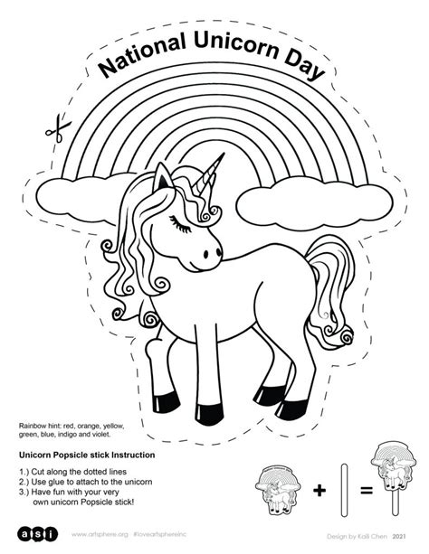 National Unicorn Day Handout | Art Sphere Inc.