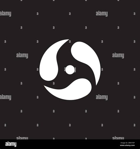 Circle Curves Water Rotation Logo Vector Stock Vector Image Art Alamy