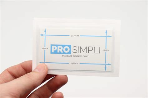 X Clear Adhesive Business Card Holder Pocket Sleeves Prosimpli